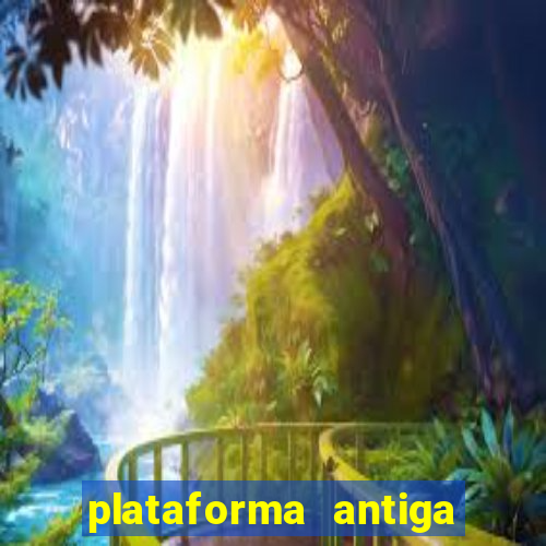 plataforma antiga de jogos